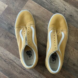 VANS Yellow size 10 no laces